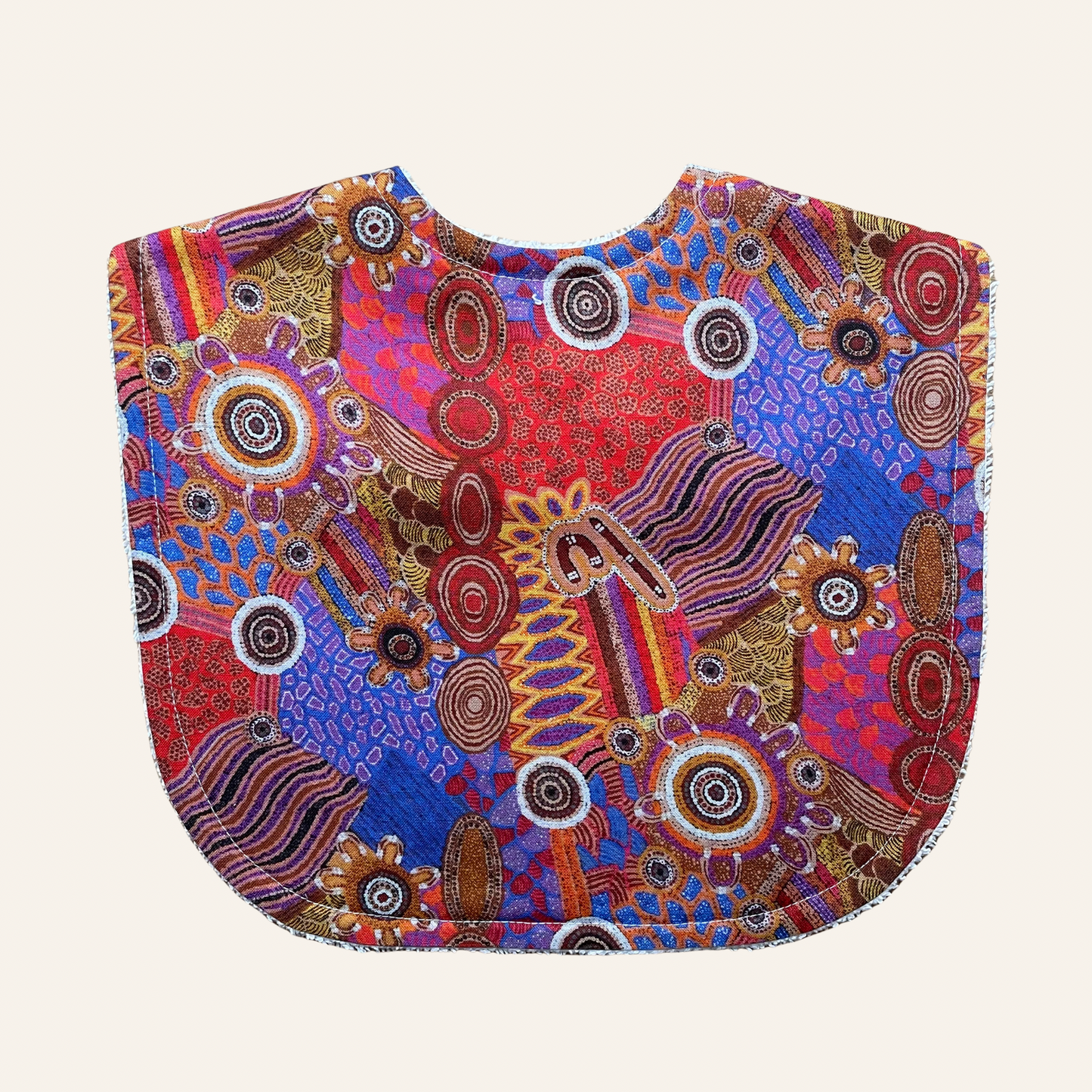 Warlukurlangu Jennifer Napaljarri Lewis Desert Fringe-Rush Dreaming | Classic Bib