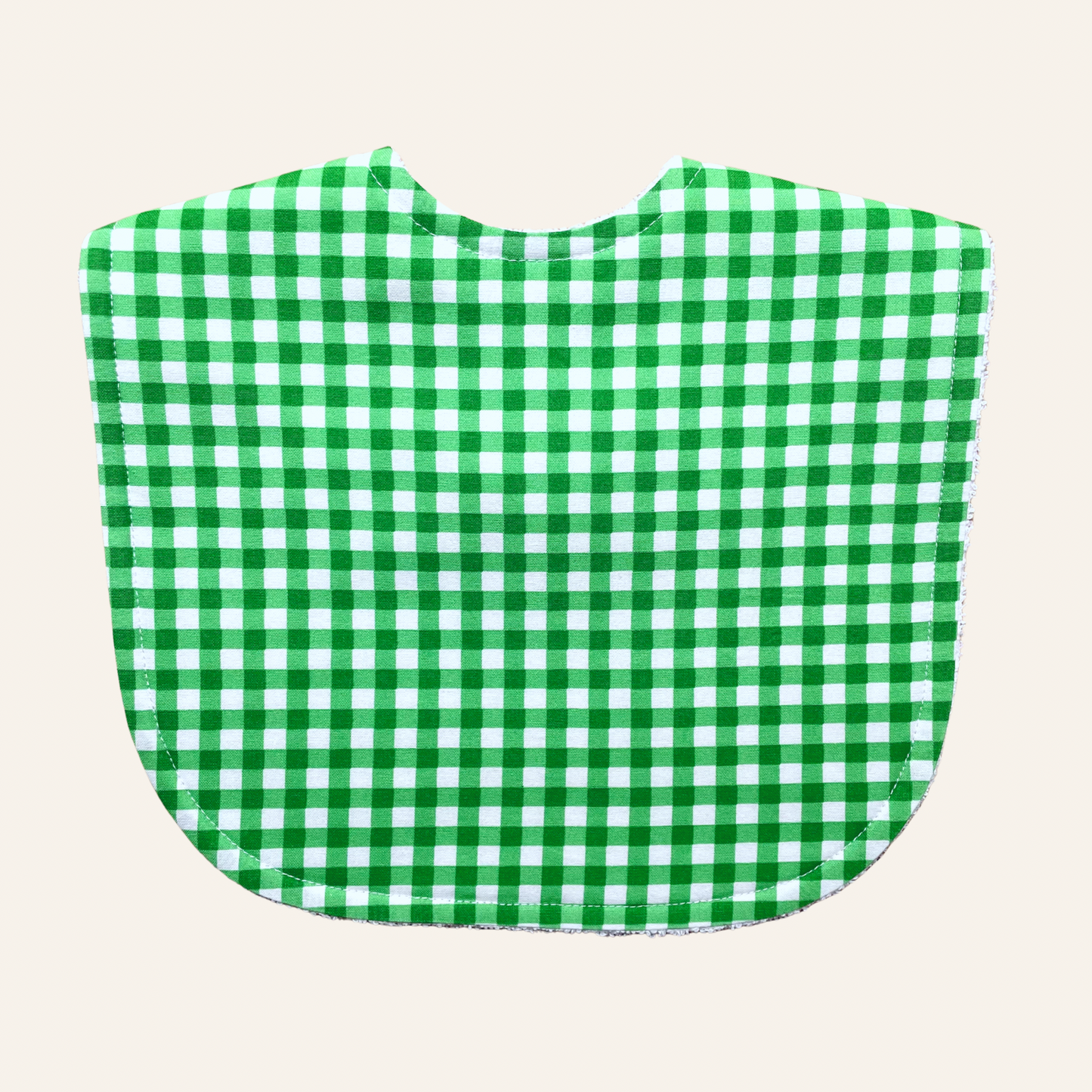 Mini Gingham Lime | Classic Bib