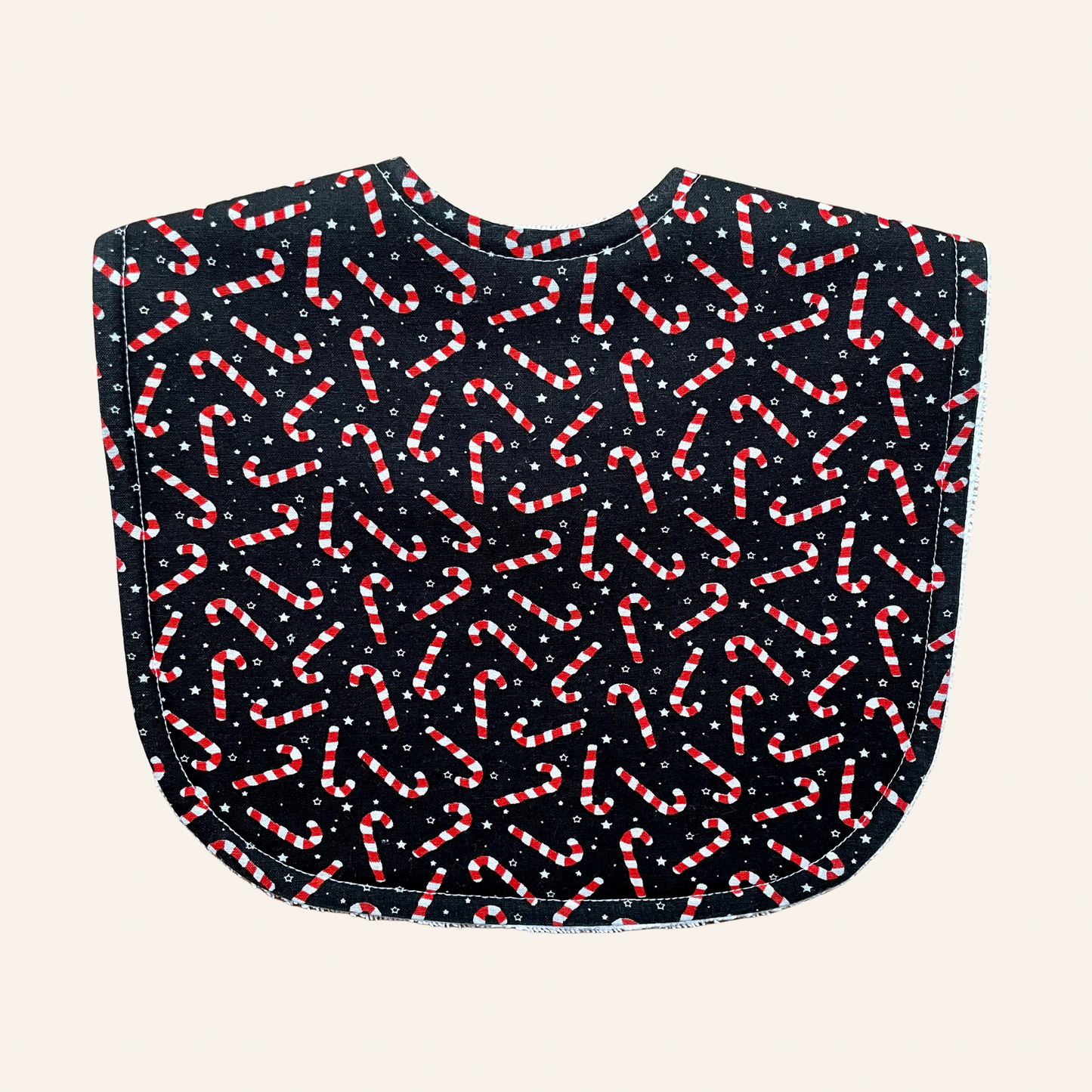 Xmas Mini Candy Cane Black | Classic Bib